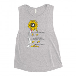 Spine Flower Design by Mary Ernst Ladies’ Muscle Tank