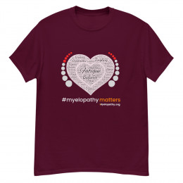 Myelopathy Heart Design by Esther Martin-Moore classic tee