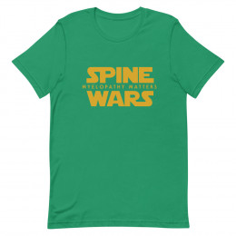 Spine Wars Myelopathy Matters in gold Short-Sleeve Unisex T-Shirt