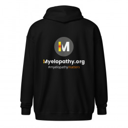 Myelopathy.org Back Print Unisex heavy blend zip hoodie