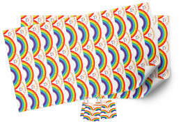 Rainbow Gift Wrapping Paper - 2 sheets & 4 tags