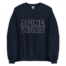 Spine Wars white text  A new hope myelopathy.org Unisex Sweatshirt