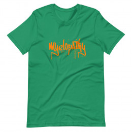 Myelopathy Graffiti text in orange Short-Sleeve Unisex T-Shirt
